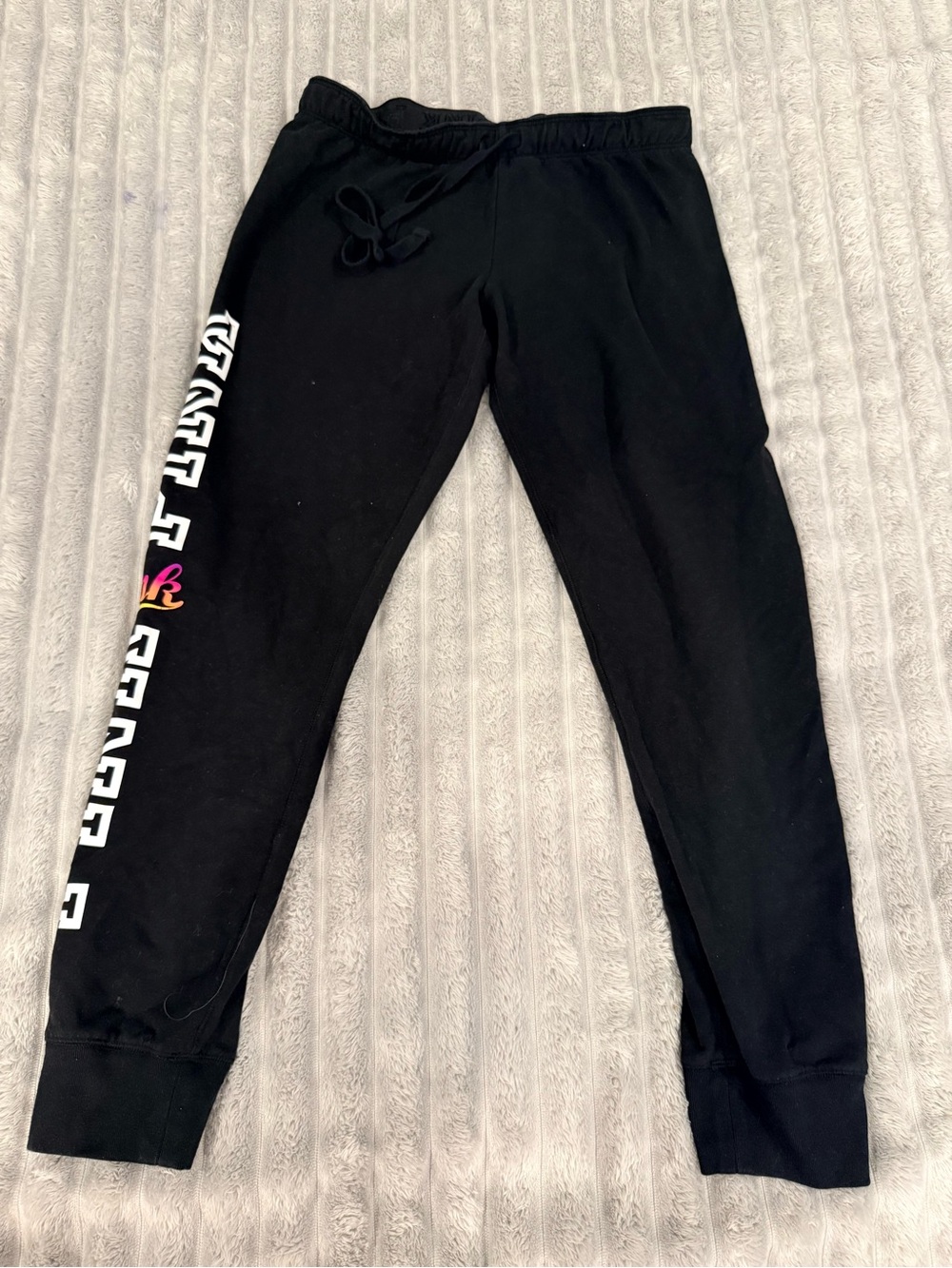 Victoria Secret Pink Jogger Sweatpants with Side Graphic